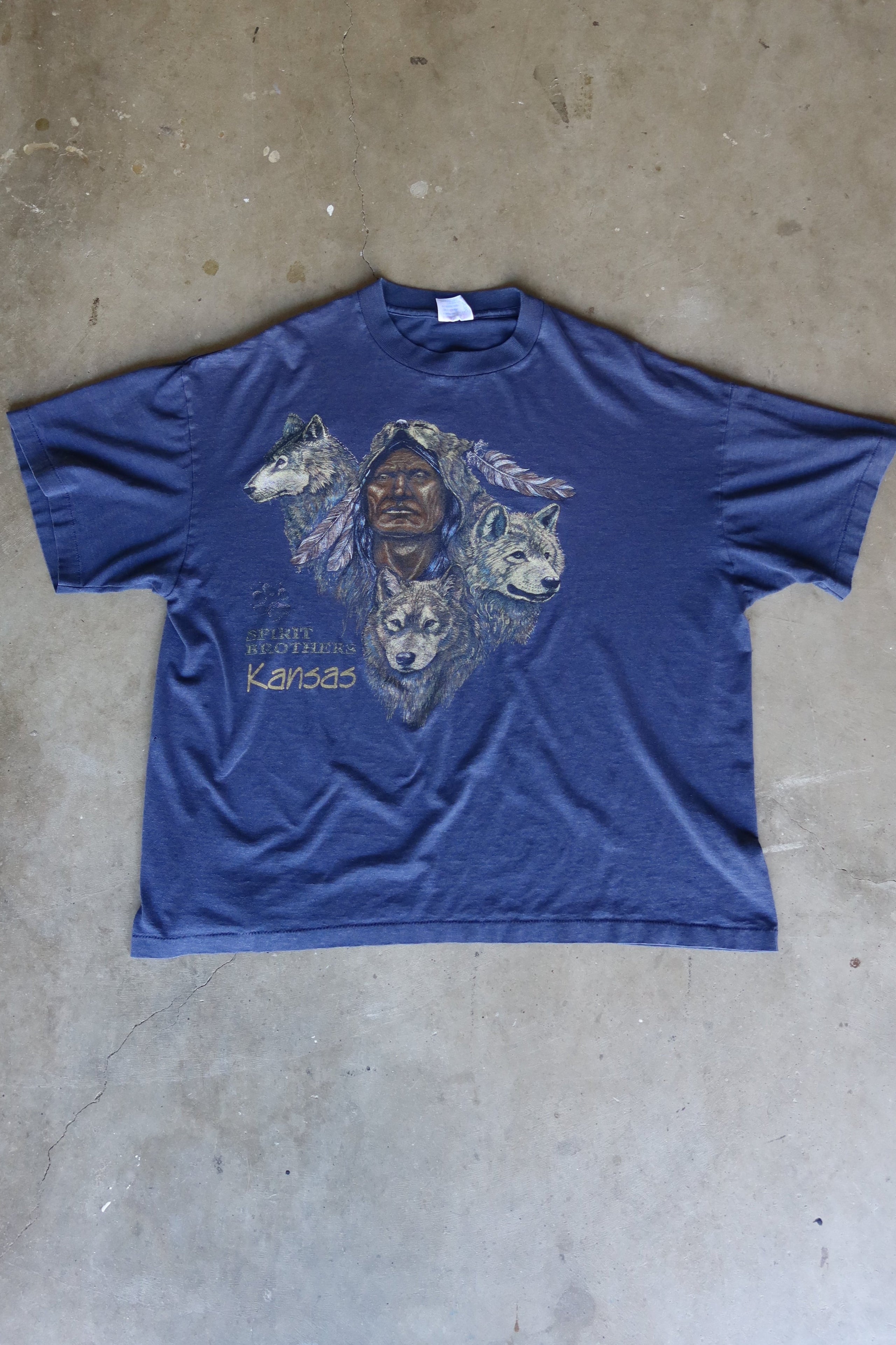 "SPIRIT BROTHERS KANSAS" TEE / L