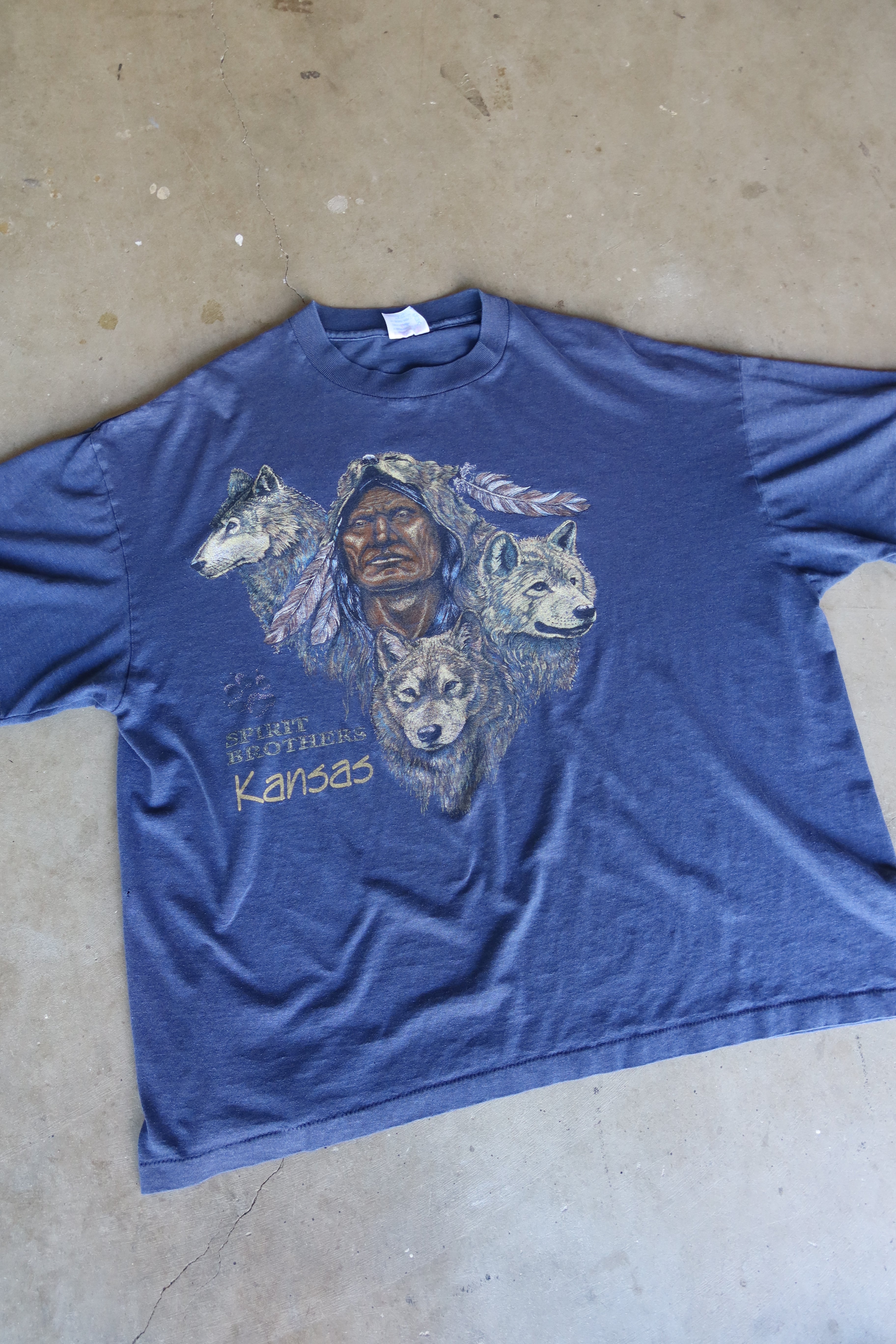 "SPIRIT BROTHERS KANSAS" TEE / L