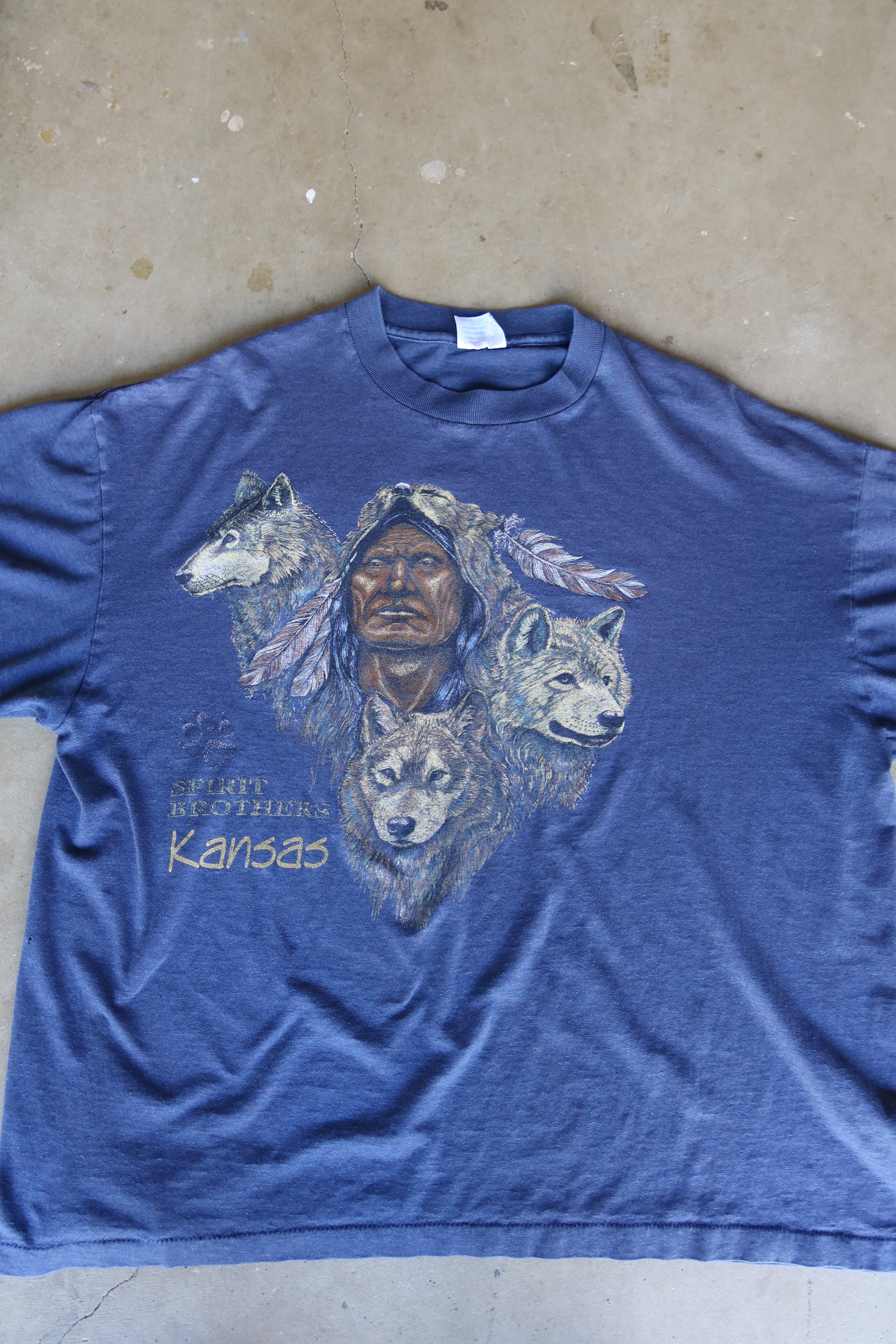 "SPIRIT BROTHERS KANSAS" TEE / L