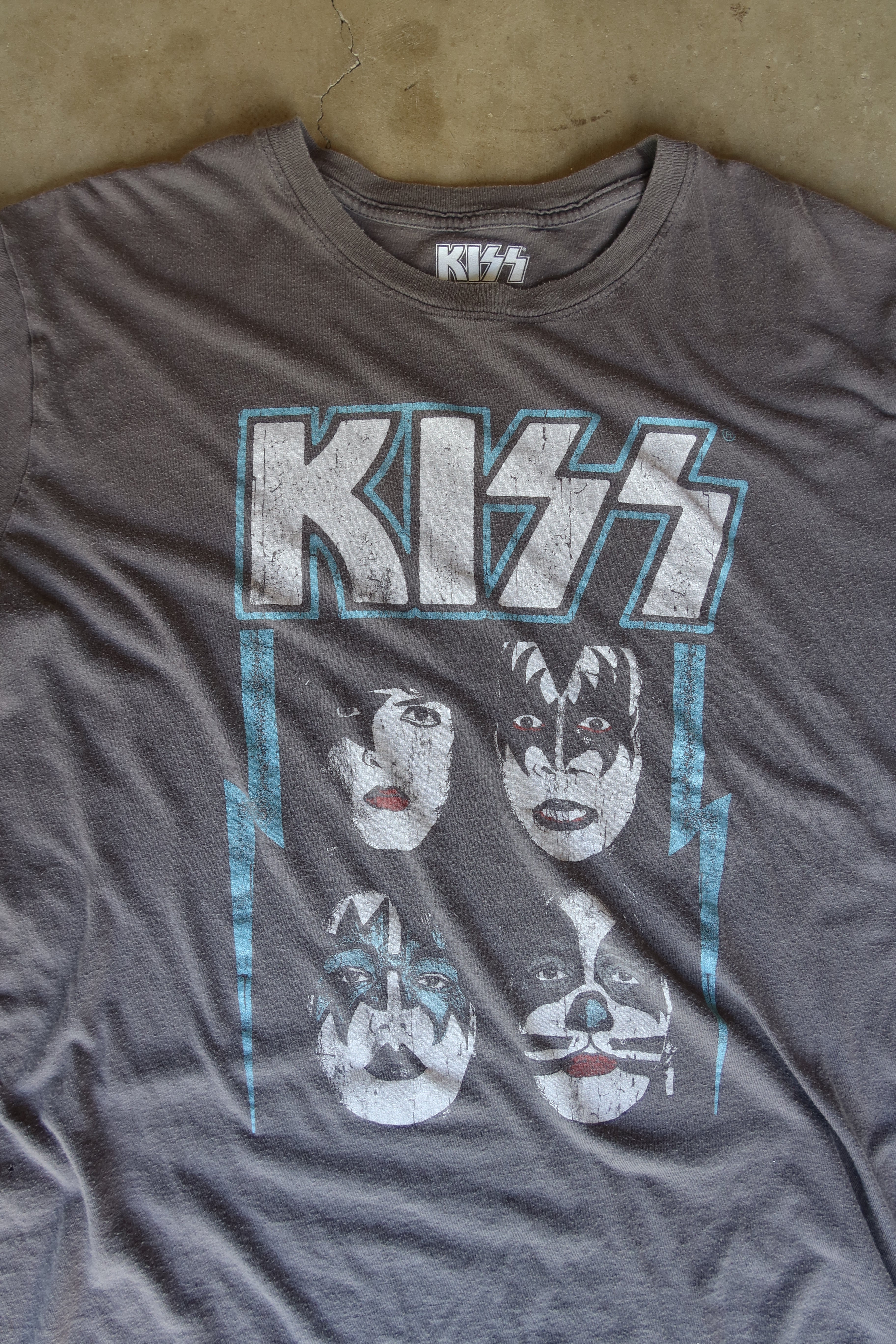 KISS the iconic faces of the band / 2XL