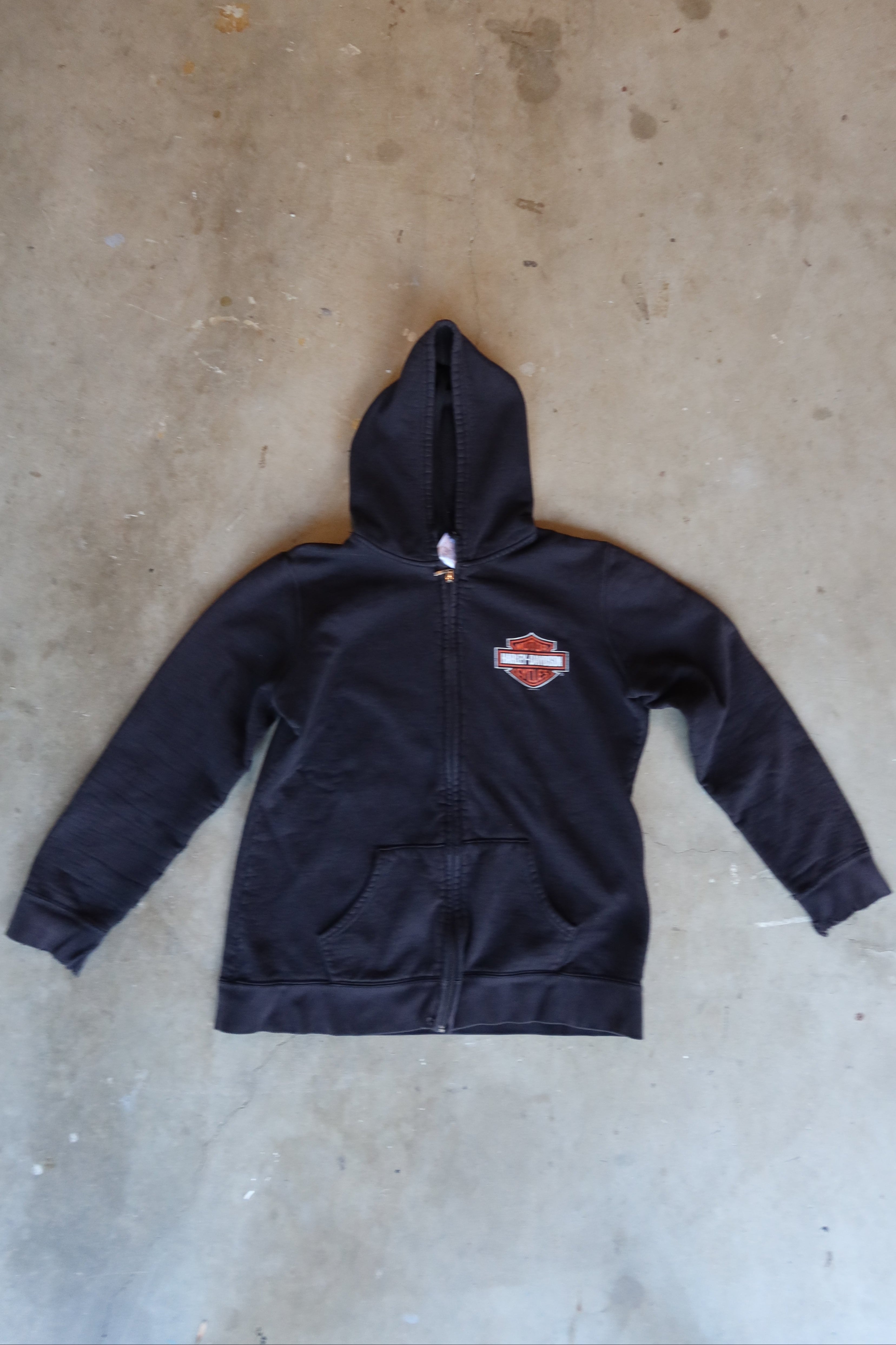Vintage Conrad’s Harley-Davidson Zip-Up Hoodie – Joliet, IL (2000s)