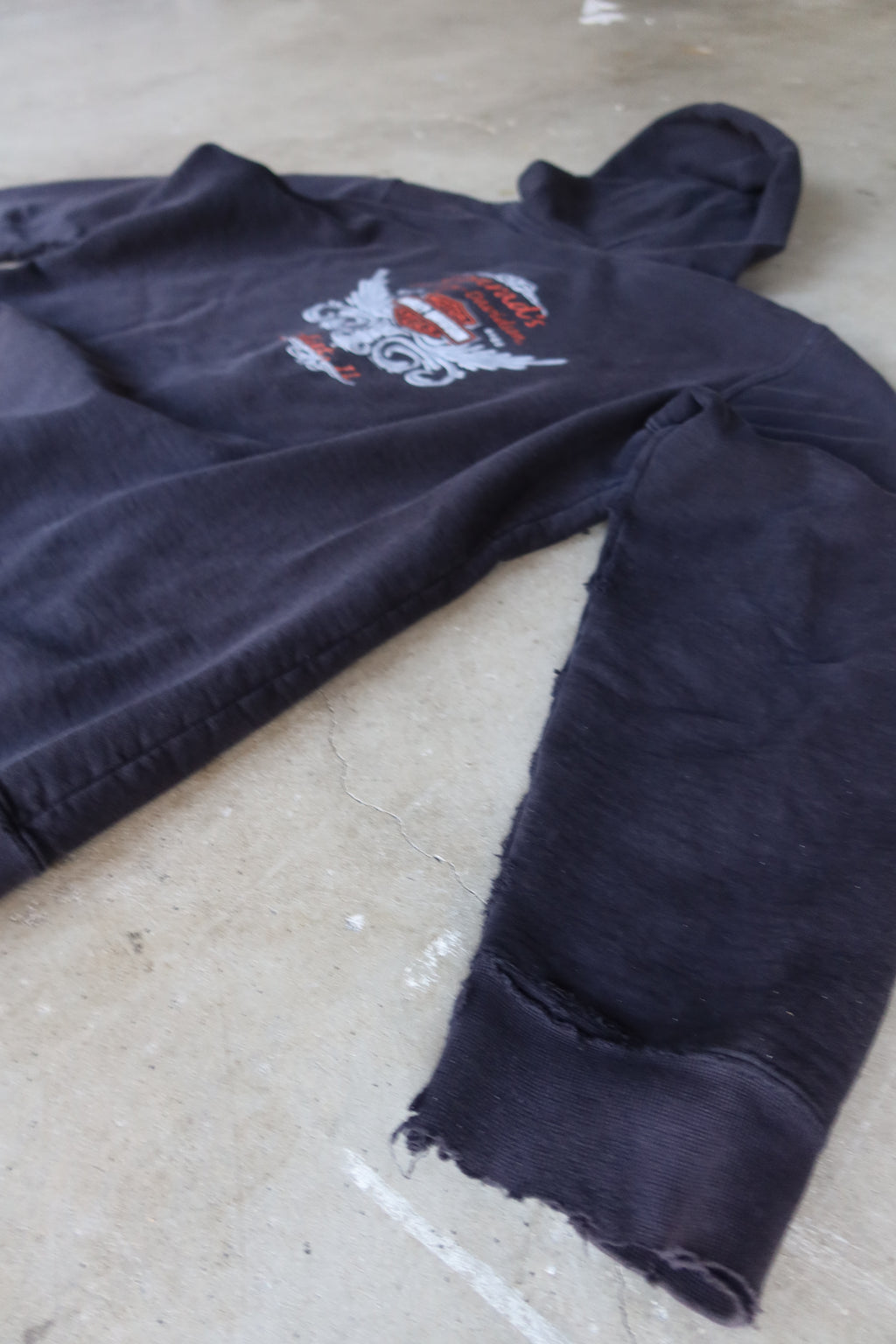 Vintage Conrad’s Harley-Davidson Zip-Up Hoodie – Joliet, IL (2000s)