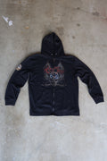 Vintage Rebel Spirit Zip-Up Hoodie (2000s)