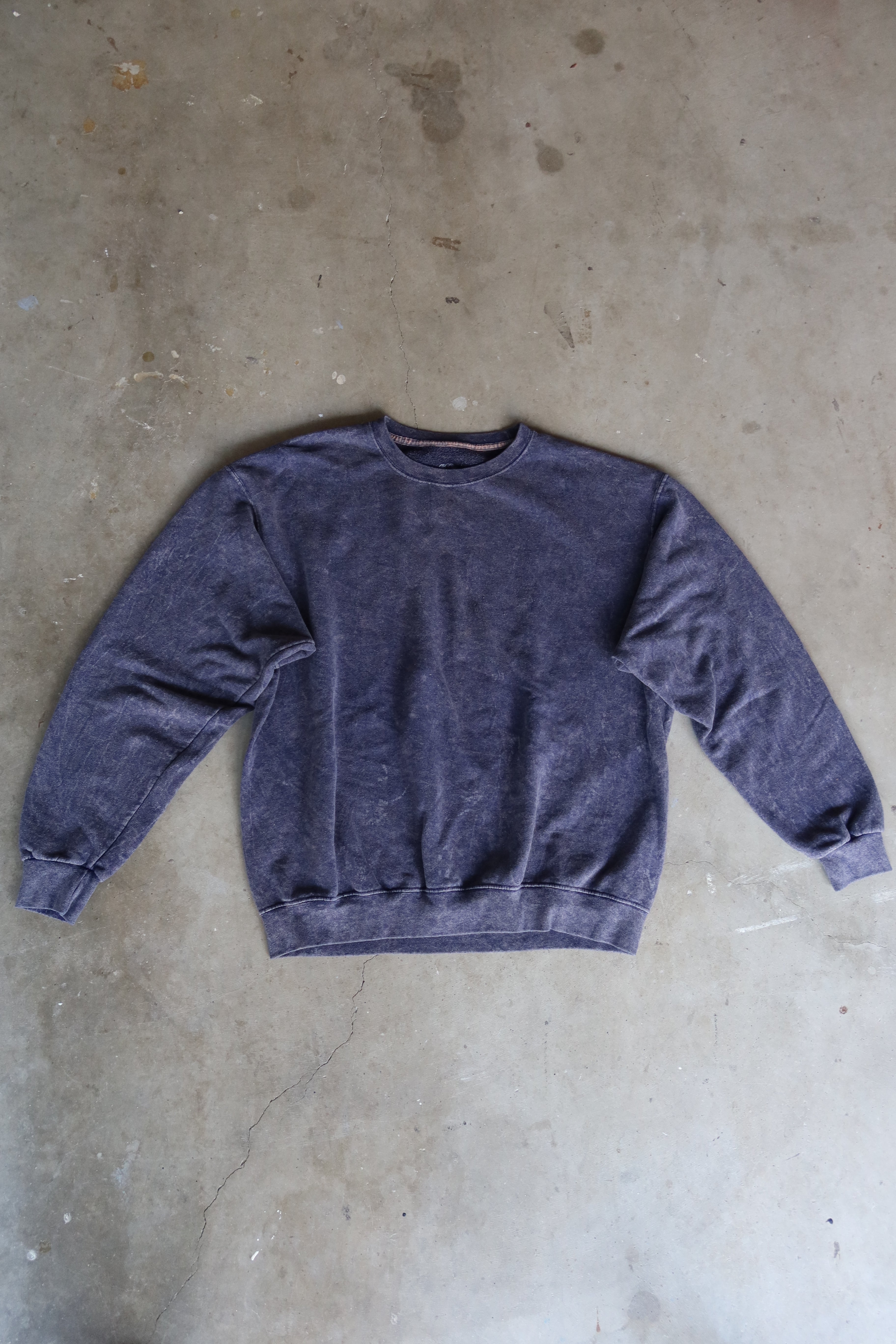 Vintage Faded Navy Crewneck Sweatshirt (1990s)