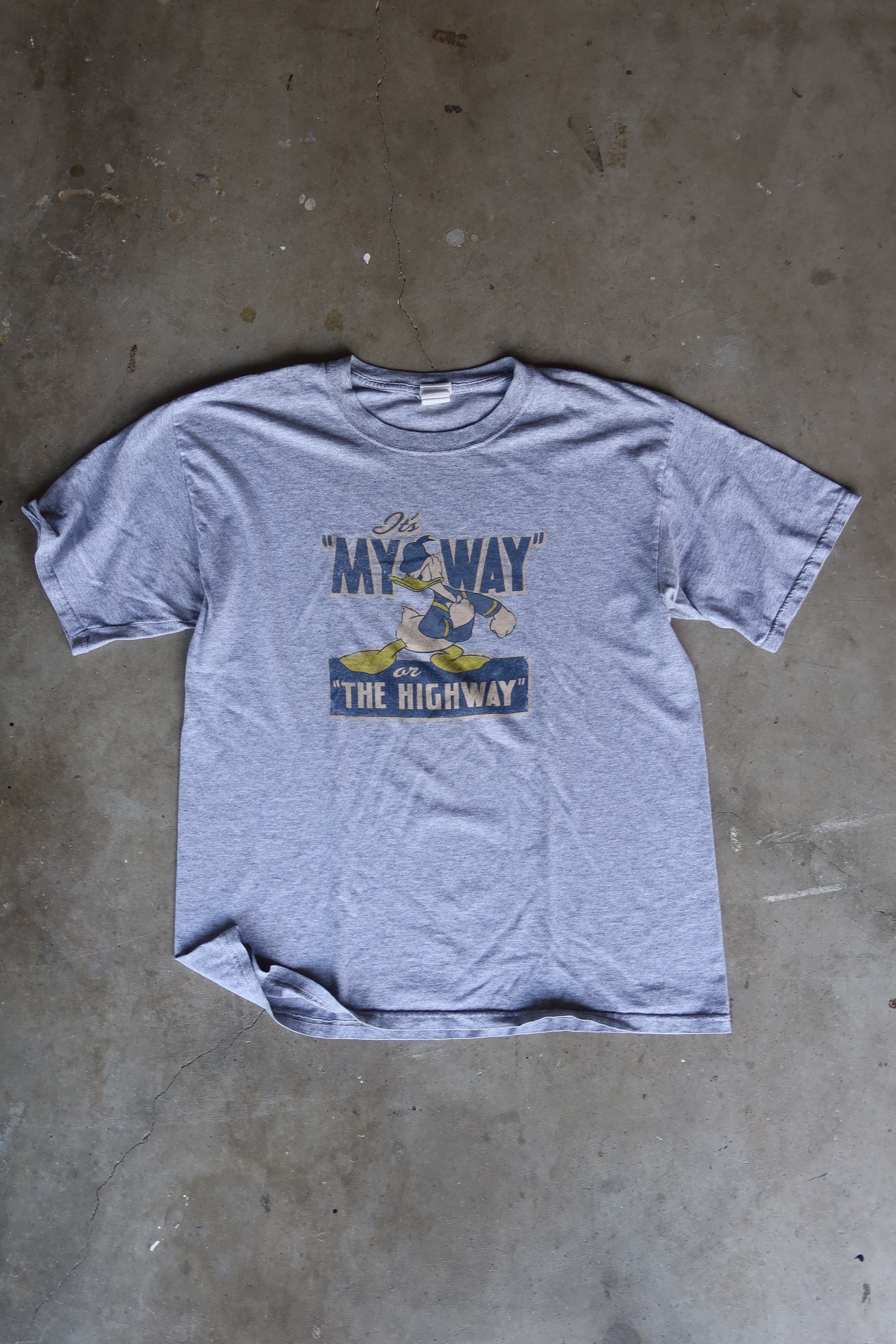 Vintage Donald Duck “My Way or the Highway” Tee (Early 2000s)