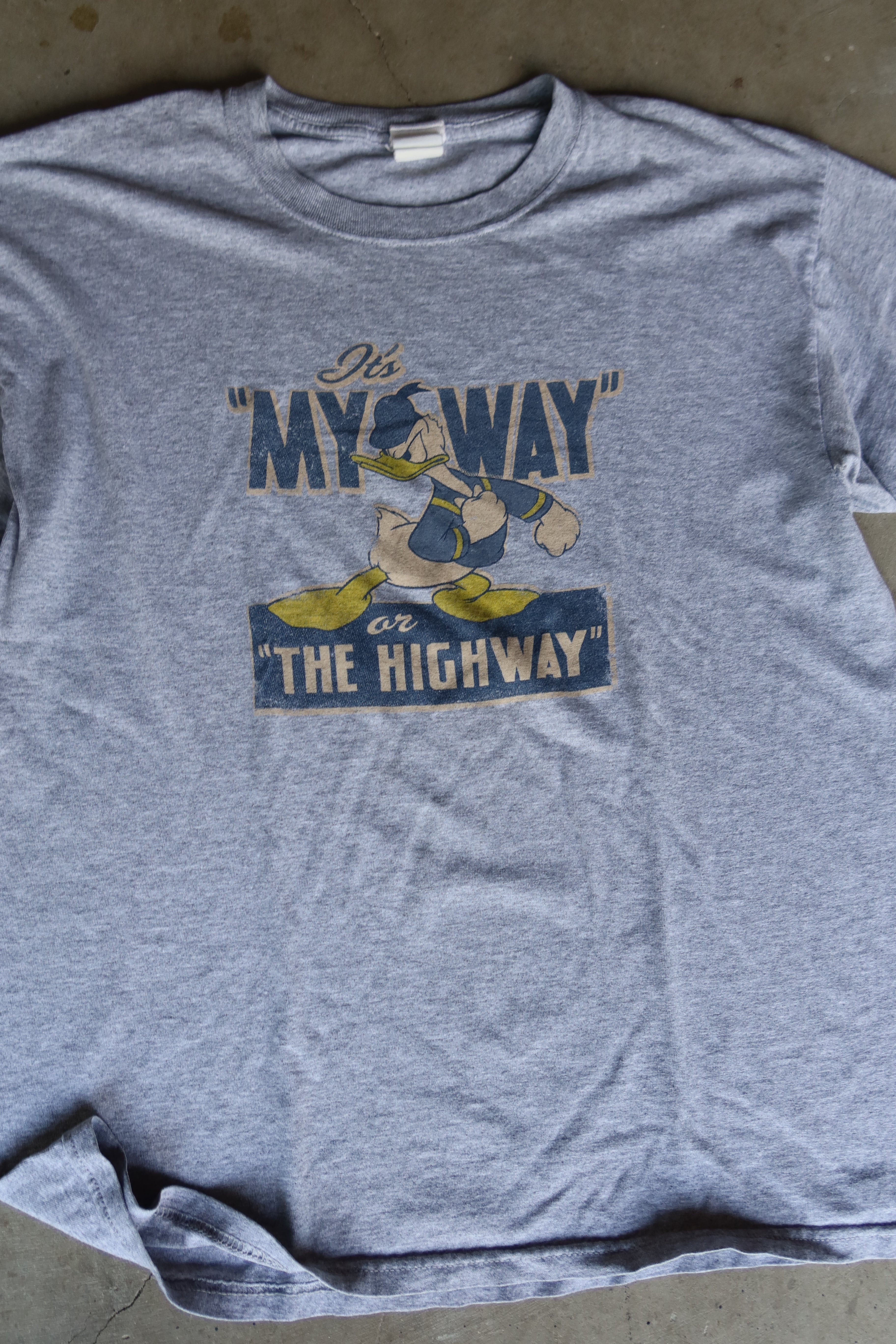 Vintage Donald Duck “My Way or the Highway” Tee (Early 2000s)